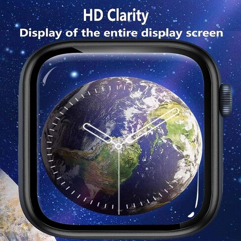 ZPIAR 2 Pack for Apple Watch Tempered Glass Screen Protector,[Keep Original][Touch Sensitive][Waterproof] HD Film for iwatch (Black, 41mm) in Saudi Arabia