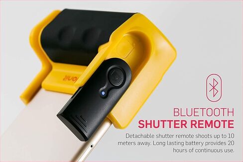 Adonit Photogrip (Yellow) Stabilizer Hand Grip Phone Holder with Bluetooth Remote Shutter, Mini Tripod, Travel Bag, Mini Stylus Kits for iPhone, Android, Samsung, LG, Google Pixel, HTC, Smart Phone in Kuwait