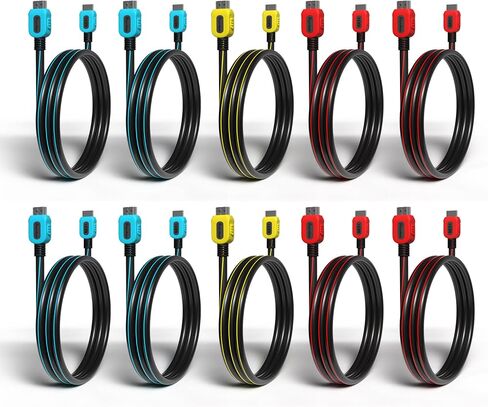 HDMI Cable 10 Feet 10Pack, Ultra High Speed 8K, eARC, 4K 120Hz, HDCP, CL3 Rated Fire-Resistant, Great for Monitor, PC, Laptop, Projector, Soundbar, Gaming - Only for HDMI to HDMI Required Devices in Kuwait