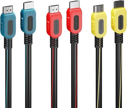 HDMI Cable 10 Feet 10Pack, Ultra High Speed 8K, eARC, 4K 120Hz, HDCP, CL3 Rated Fire-Resistant, Great for Monitor, PC, Laptop, Projector, Soundbar, Gaming - Only for HDMI to HDMI Required Devices in Kuwait