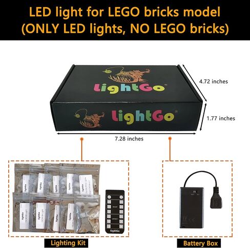 LED Lighting Kit for Lego 10333 The Lord of The Rings: Barad-dûr Building Set, Dark Lord Castle, Lighted Minifigure Set (Classic Version) in Kuwait