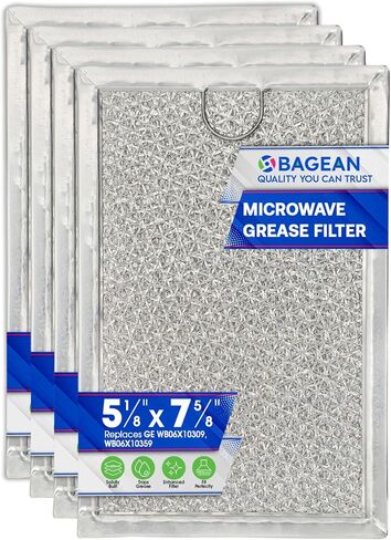 Microwave Filter Replacement 7.64" x 5.12" for GE WB06X10309 WB06X10359 Microwave Grease Filter - Also Fit’s LG Kenmore and More - Filters Kitchen Oven Air Entering Over the Range Vent Fan in Kuwait