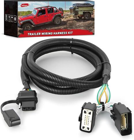 Nilight 4 Pin Trailer Wiring Harness Kit 56477 Vehicle Standard 4 Way Connector Custom for 2022 2023 2024 Ford Maverick Simple Fit Tow Hitch Harness in Saudi Arabia