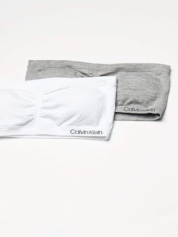 Calvin Klein Girl's Seamless Bandeau with Cookie 2 Pack, Crystal Pink/Almond, Small in Saudi Arabia