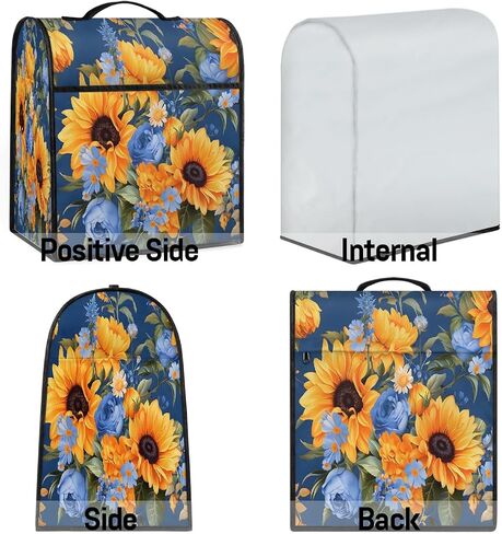 Sunflower Stand Mixer Cover Dust Cover for Stand Mixer with Pockets Waterproof Small Appliance Covers Foldable Kitchen Mixers Accessories for Home in Kuwait