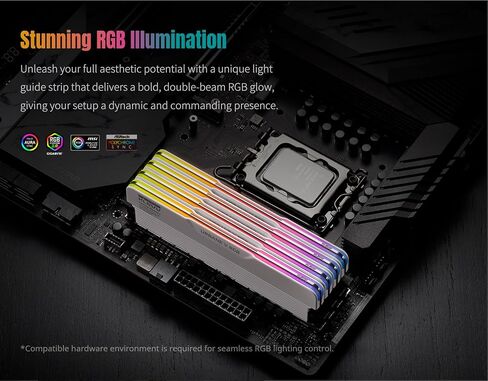 KLEVV URBANE V RGB DDR5 32GB (2x16GB) 6000MHz CL30 A-DIE 1.35V MAMBING MEMARTER SK HYNIX Chip XMP 3.0 / AMD EXPO (KD5AGUA80-60A300M) in Kuwait