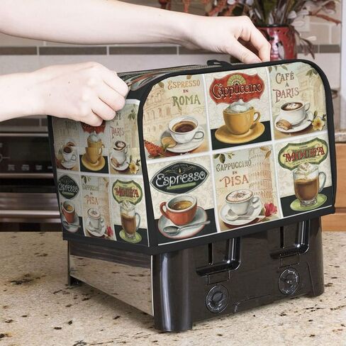 Sea Turtle Starfish Ocean Beach Toaster Cover Bread Machine Cover Fits For 2 Slice Toasters Dustproof Fingerprint Protectors And Greasy Protection Anti-Sputtering in Saudi Arabia
