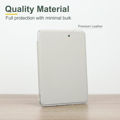 حالة لـ Kindle Paperwhite (6.8 "الجيل الحادي عشر 2021) وإصدار التوقيع ، والغطاء الجلدي ، وقشرة الظهر الصلبة الشفافة ، مع النوم/الاستيقاظ التلقائي ، قهوة الشوفان in Kuwait