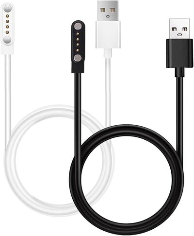 لـ Okyuk T18 4G Smart Watch Charger Magnetic Charging Cable Cable USB Charger in Kuwait