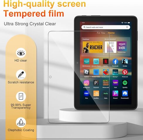 Screen Protector for 10 Kids / 10 Kids Pro Tablet 10.1 inch (2023/2021 release), Tempered Glass Film (2 Pack) in Kuwait