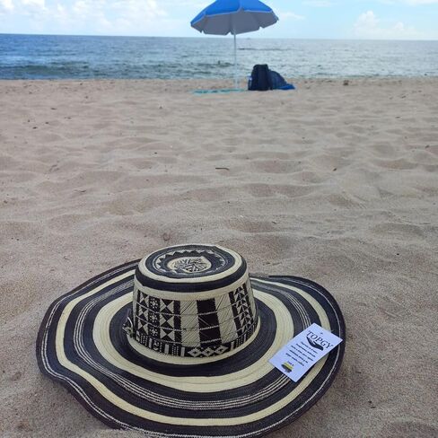 TOPGY sombrero vueltiao colombiano tejido a mano por artesanos en caña flecha para hombre y mujer (Small, rojo) in Kuwait