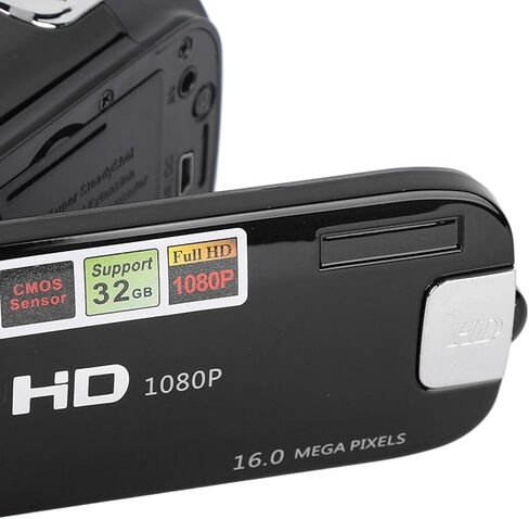 Digital Camcorder, Black HD Video Camera with 16X Zoom & 2.7" Colour Screen, Vintage Handycam with 2 Seconds Or 10 Seconds at A Fixed Time for Recording in Saudi Arabia