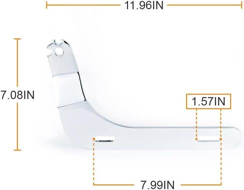 Adjustable Driver/Passenger Seat Backrest Component:Fixed Mounts For BWM R18B (Chrome) in Kuwait