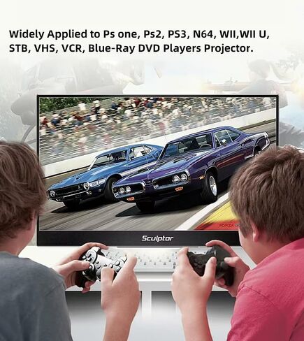 Male RCA in to HDMI Out Cable Converter Adapter with HDMI and RCA Cables, CVBS Composite AV to HDMI Converter (av to hdmi Male) in Saudi Arabia
