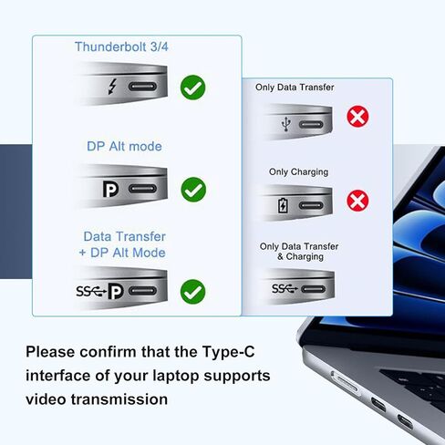 5-in-1 Type-C Hub Docking Station, Type C to HDTV Adapter, RJ45 Ethernet, 4K HDTV, PD100W, USB 3.0, USB2.0 Compatible with Type C Devices with DP Alt Mode, Multi-Port Adapter in Kuwait