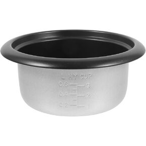 VOSAREA Rice Cooker Liner Non Pressure Cooker Liner Pot Rice Cooker Insert Pot Electric Cooker Pot Cooker Inner Tank Rice Cooker Pot Replacement Cooker Inner Pot Pan Golden Aluminum Alloy