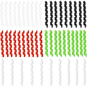 10 Pcs Each Color Wrap Spiral Bicycle Cable Sleeve Rubber Housing Protector Frame Guard for MTB Bike Shift Brake Line Pipe Anti-friction Black Red White Green Transparent