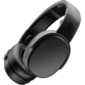 Skullcandy Crusher Wireless Over-Ear Bluetooth Headphones with 40mm Drivers, 40-Hour Battery, Rapid Charge, Built-in Microphone, and Foldable Design - Black