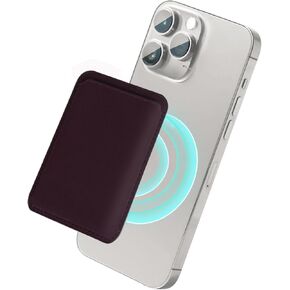 Magnetic Card Holder for iPhone 15, Cell Phone Wallet for Credit Card with MagSafe for iPhone 14 Pro Max/Plus/Pro, iPhone 12 13 15 Series (Rainbow)