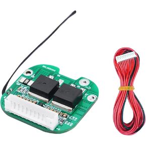10S BMS 36V 15A Lithium Ion Protection Board with Wire and NTC, 37 * 37mm, Split Ports, Multiple Protection, Battery Management System for Lithium-ion Battery Pack