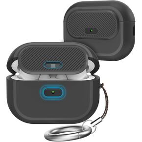 AirPods 4 Case,【with Lock】 2024 Silicone Case for Apple AirPods 4 Generation with Active Noise Cancellation, Secure Lock Cover for AirPod 4 Gen for Women/Men (Black)