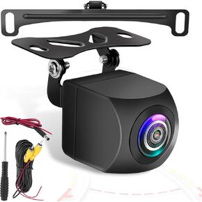 Backup Camera for Car, AHD 1080P Reverse Camera, 170° Wide Angle Universal Back Up Camera for Car Truck Vehicle SUV RV, 2.5mm Jack 4 Pin Waterproof Rear View Camera, Clear Night Vision, 19.7ft