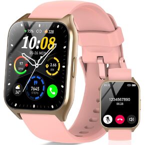 Smart Watch, 1.85"HD Smartwatches for Men Women (Answer/Make Calls), 100+ Sport Modes with Fitness Tracker Watch, Heart Rate/Sleep Monitor, IP68 Waterproof Activity Tracker, Smartwatch for Android iOS