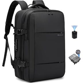 BANGE Air Vacuum Backpack with Pump,Seal Air Packing Vacuum System Compression with Anti Theft Lock, Expandable Large Capacity Backpack for Travel…