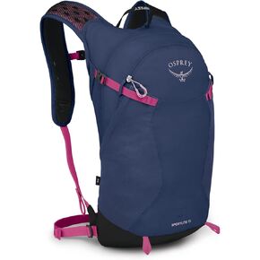 OSPREY Sportlite 15L للجنسين على ظهر الظهر المشي لمسافات طويلة ، القلوية/النقطة الساخنة الوردي