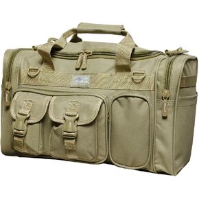 Nexpak 18" 1200 cu.in. Tactical Duffle Military Molle Gear Shoulder Strap Range Bag TAN