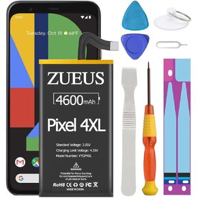 Google Pixel 3 Battery Upgraded 4000mAh Li-Polymer Battery G013A-B 823-00073-01 Replacement for HTC Google Pixel 3 G013A-G013B with Screwdriver Tool Kit