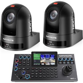 Zoom Optical Camera 20x الكامل NDI PTZ ، HDMI 3G-SDI & NDI HX IP كاميرا البث المباشر لعبادة الكنيسة VMIX OBS LIVE ، POE Support 1080p 60fps (Black)