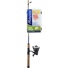 Shakespeare Catch More Fish Spinning Reel and Fishing Rod Combo with Kit