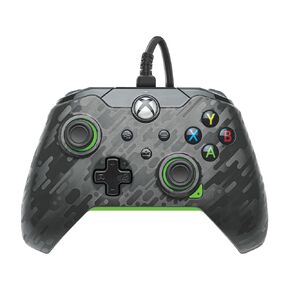 PDP Wired Xbox Gaming Controller: Gamepad Licensed for Xbox Series X|S, Xbox One, PC, Audio Controls, 8ft Cable, 3.5mm jack, Mappable Buttons/Triggers, Companion App: Atomic Black (Black and Orange)