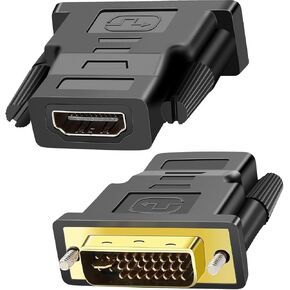 HDMI Female to DVI 24+5 Adapter 1 Pack