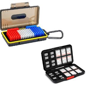 1 + 1 Memory Card Case：Dual Protect Style with Pop Up Style Memory Card Case