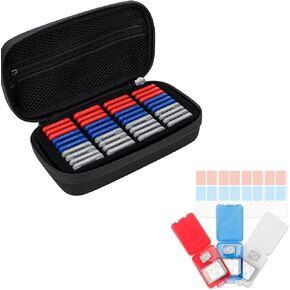 EVA Style + Clear Style：EVA PU SD Card Holder with 24 Pack Clear Plastic Memory Card Holder