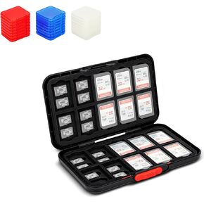 1 + 1 Memory Card Case：Clear Style with Pop Up Style Memory Card Case