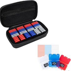 EVA Style + Clear Style：EVA PU Memory Card Case with 18PCS Clear Plastic TF Card Holder