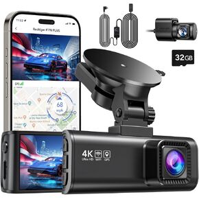 REDTIGER F7NP Dash Cam Front Rear with OBD Hardwire Kit