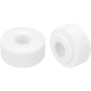 MECCANIXITY 10 Pcs Ceramic Insulator Bead, 6.2mm x 20mm x 11mm Electronic Wire Bundle Insulation Heat Protection Round Shaped Ceramic Tube for Cable Bundle, Wire Protection