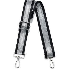 Purse Strap Silver Hardware Wide Bag Straps Replacement Crossbody Adjustable Shoulder Strap for Purses in Saudi Arabia