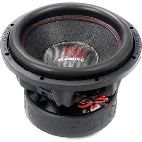 Massive Audio SUMMOXL124 12-inch 1500 Watts RMS Dual 4 Ohm Subwoofer Heavy Duty Direct Input Wires Connection Reinforced Fiberglass Woven Dustcap