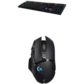 Logitech G915 Lightspeed RGB Mechanical Gaming Keyboard and Logitech G502 Lightspeed Wireless Gaming Mouse Bundle