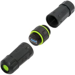 NFHK M20 Locking IP68 مقاوم للماء-C 10GBPS USB3.1 أنثى إلى USB-C تمديد محول محول