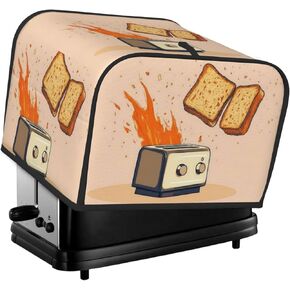 Toaster Cover 2 Slice with Hummingbird Pattern Dustproof Bread Maker Cover Fingerprint Bakeware Protection Wide Slot Toaster Bag Reusable Kitchen Small Appliance Cover