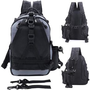 Fishing Backpack with Rod Holder & Tackle Box Storage - Gift for Women