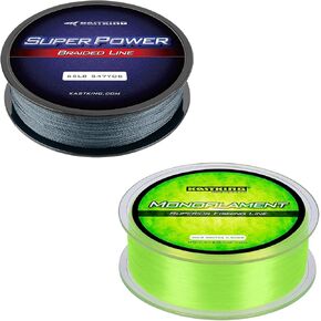 KastKing Superpower Braided Fishing Line+World's Premium Monofilament Fishing Line