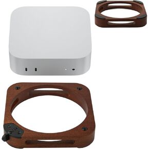 Heat Dissipation Stand for Mac Mini M4, Wooden Cooling Mount Dual Cooling Design Laptop Mount Stand Accessories Compatible with Apple 2024 Mac Mini M4 /M4 Pro