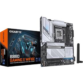 Gigabyte B860 Gaming X WiFi6e Intel Core Ultra (Series 2) LGA 1851 Motherboard ، ATX ، DDR5 ، 3X M.2 ، PCIE 5.0 ، USB-C ، WiFi6e ، 2.5GBE LAN ، EZ-LATCH